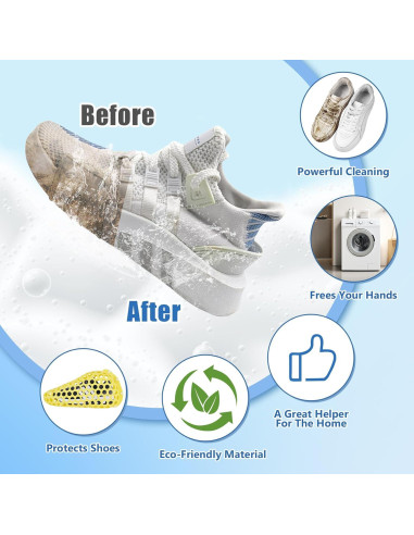 Bolsa de Lavado de Zapatos de Silicona L-LINK 2 Piezas Amarillo