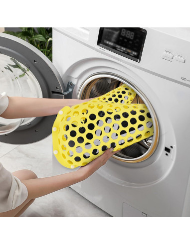 Bolsa de Lavado de Zapatos de Silicona L-LINK 2 Piezas Amarillo