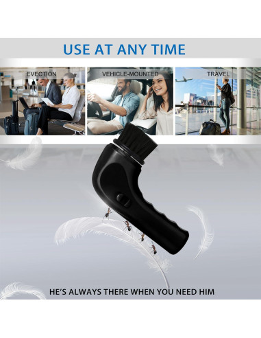 Cepillo Limpiador Eléctrico de Zapatos Sansent - Kit Completo