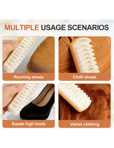 Cepillo y Borrador de Ante Genérico 2025 - Limpieza Suave para Zapatos