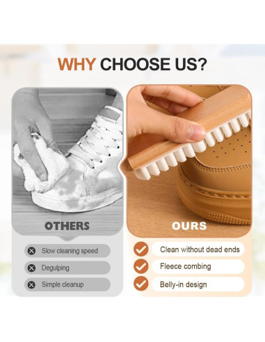 Cepillo y Borrador de Ante Genérico 2025 - Limpieza Suave para Zapatos