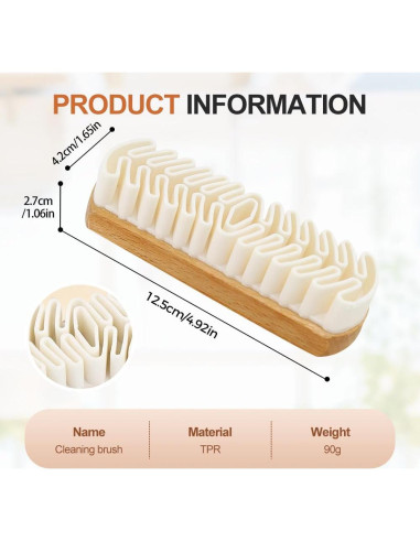Cepillo y Borrador de Ante Genérico 2025 - Limpieza Suave para Zapatos