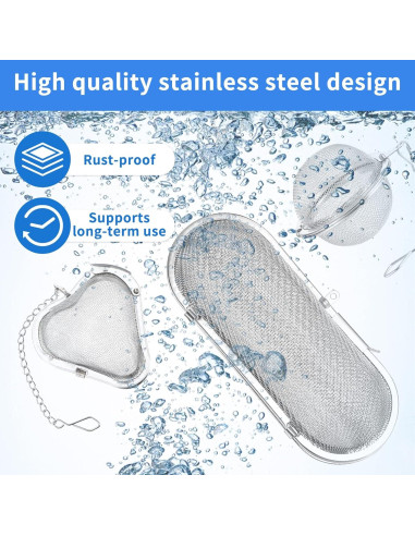 Paquete de 3 Cestas de Limpieza Ultrasónica Bruislard - Acero Inoxidable