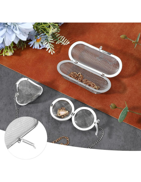 Paquete de 3 Cestas de Limpieza Ultrasónica Bruislard - Acero Inoxidable