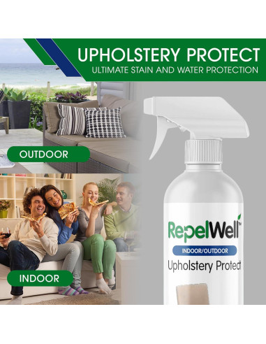 Spray Repelente de Manchas RepelWell 12oz Ecológico para Tapicería