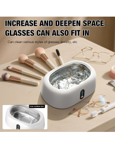 Limpiador Ultrasónico de Joyas GOYOUTON 500ml 45kHz Blanco 2