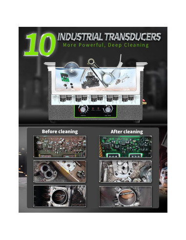 Limpiador Ultrasónico ONEZILI 30L 600W Acero Inoxidable