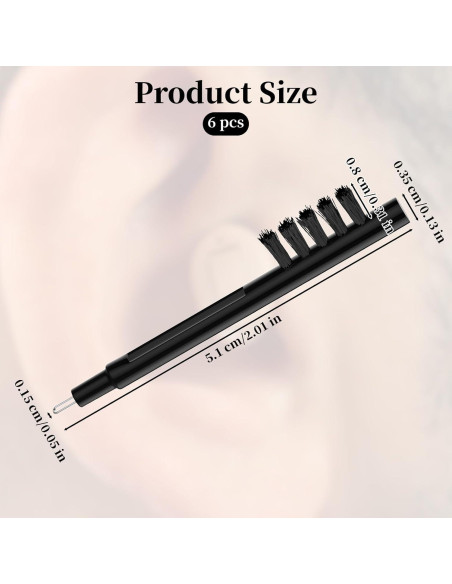 Kit de limpieza para audífonos Notoke - 6 cepillos y herramientas