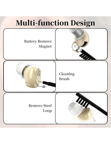 Kit de limpieza para audífonos Notoke - 6 cepillos y herramientas