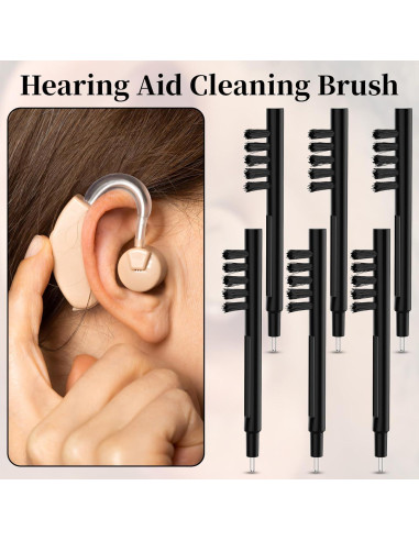 Kit de limpieza para audífonos Notoke - 6 cepillos y herramientas