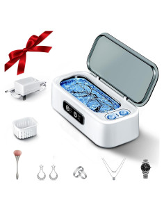 Limpiadora Ultrasónica SUNPOW Doble Cámara 45kHz para Joyas y Lentes