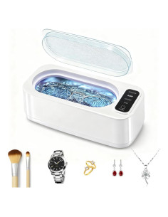 Limpiador Ultrasónico de Joyas Tiiyee 350ml 50kHz 4 Modos