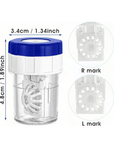 5 Paquetes Estuche Limpiador Lentes de Contacto YKuzLx 90g 2