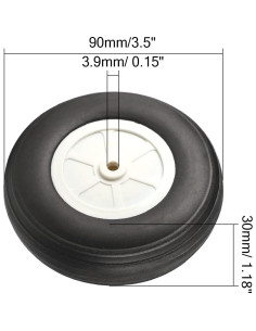 Ruedas de Neumático de Espuma Fielect 90mm para RC 2