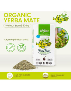 Yerba Mate Orgánica Kraus 500g - Hoja Pura 2
