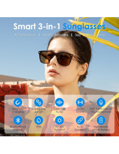 Gafas de sol inteligentes GetD con Bluetooth y traducción AI 2