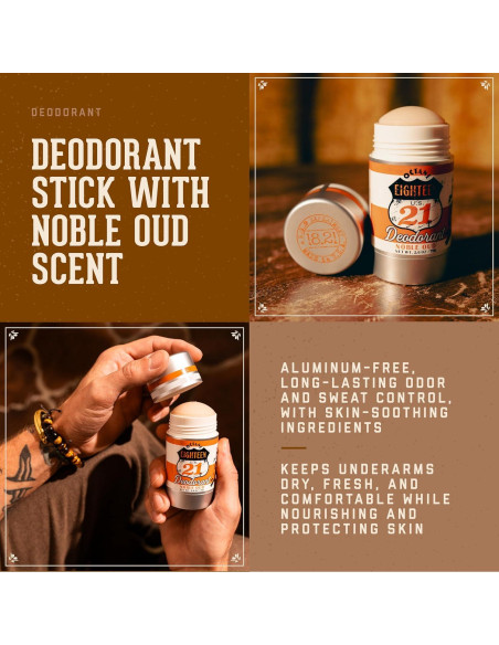 Desodorante 18.21 Man Made Noble Oud para Hombres 139g