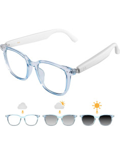 Gafas Inteligentes Bluetooth GS07 Azul con Lentes Fotocromáticas 2