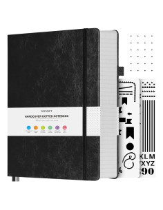 Cuaderno Punteado B5 OFFIGIFT 320 Páginas 100gsm Negro