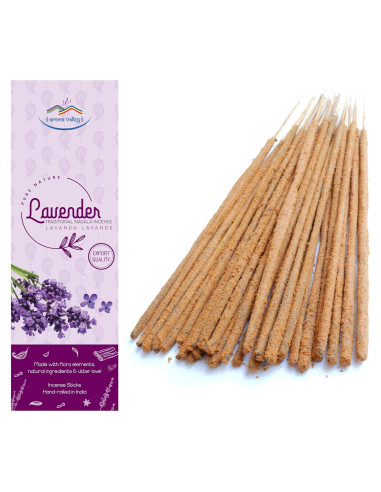 Varitas de Incienso Natural Aroma Valley Lavanda 50g