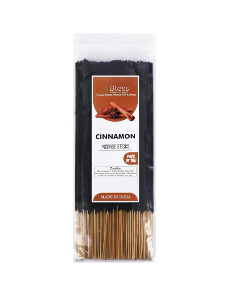 Incienso Natural Canela Bless International 100 Bastones 250g