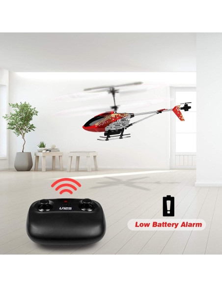 Helicóptero RC Udirc U12S Rojo con Cámara y Control APP