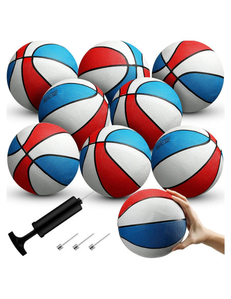 Paquete de 8 Balones de Baloncesto Mini Outus 17.78 cm
