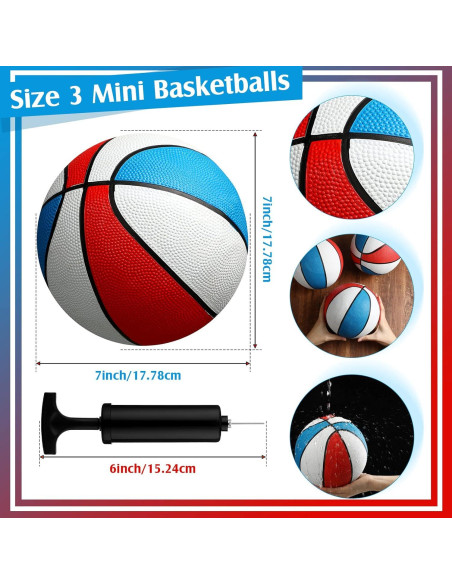 Paquete de 8 Balones de Baloncesto Mini Outus 17.78 cm