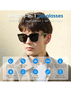 Gafas de sol inteligentes GetD GD04 con Bluetooth 5.4 2