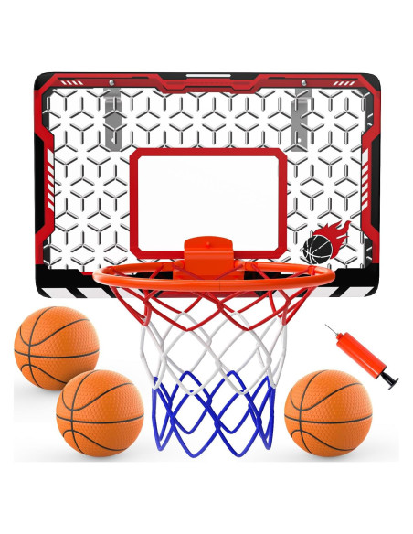 Aro de Baloncesto Mini EagleStone Plegable con 3 Pelotas