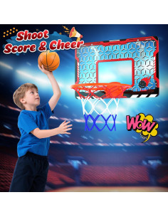 Aro de Baloncesto Mini EagleStone Plegable con 3 Pelotas 2