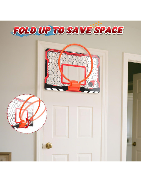 Aro de Baloncesto Mini EagleStone Plegable con 3 Pelotas