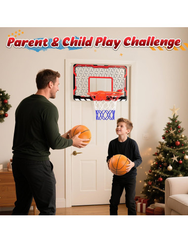 Aro de Baloncesto Mini EagleStone Plegable con 3 Pelotas