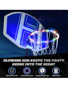 Aro de Baloncesto Ajustable Haokelball para Piscina 41-59" 2