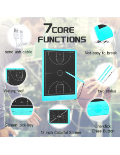 Tablero Electrónico de Entrenamiento Baloncesto Newnaivete 15" 2