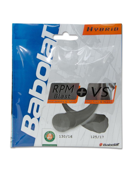 Combo Cuerdas de Tenis Babolat RPM Blast 17 + VS 16