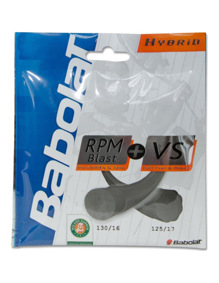 Combo Cuerdas de Tenis Babolat RPM Blast 17 + VS 16