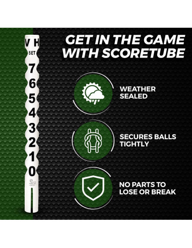 Marcador de Puntuación para Tenis Tourna SC-BK Negro