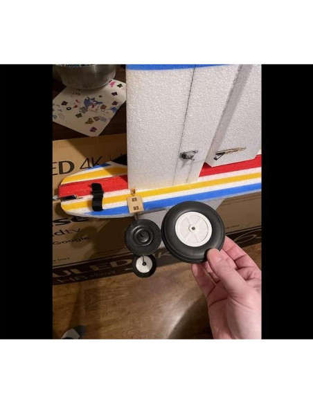 Juego de Ruedas Fielect 10.16 cm para Avión RC 2 Pcs