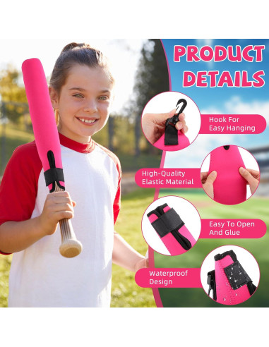 Funda Calentadora de Bate de Béisbol Sanwuta 2 Pcs Rojo