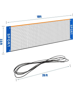 Red de Tenis de Fútbol Mini Portátil Eastgoing 3m Multifuncional 2