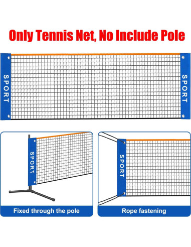 Red de Tenis de Fútbol Mini Portátil Eastgoing 3m Multifuncional