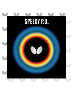 Goma de Tenis de Mesa Butterfly Speedy P.O. 1.9mm Roja