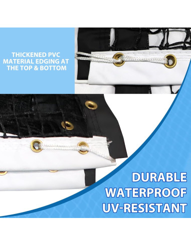 Red de Tenis Profesional VANCL 12.8m Resistente Impermeable
