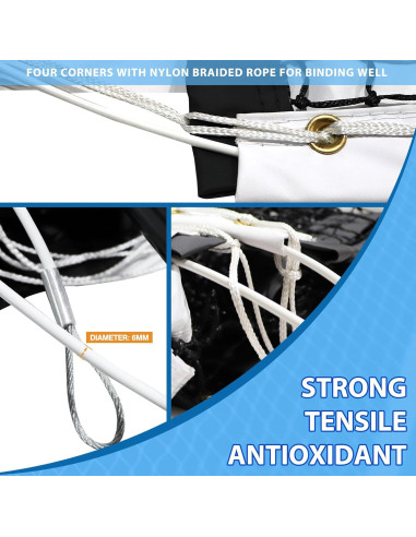 Red de Tenis Profesional VANCL 12.8m Resistente Impermeable