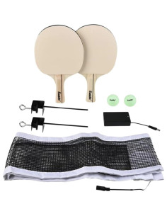 Conjunto de Red de Tenis de Mesa LED Franklin Sports con Palas y Pelotas 2