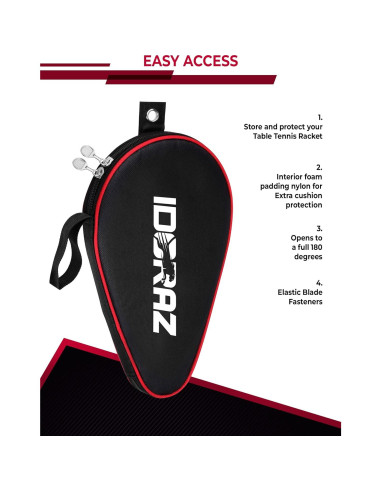 Funda para Paleta de Ping Pong Idoraz - Impermeable y Duradera