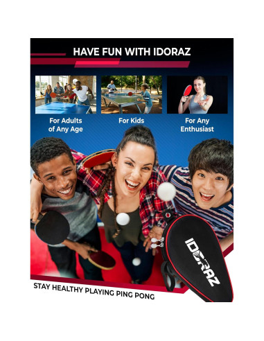 Funda para Paleta de Ping Pong Idoraz - Impermeable y Duradera