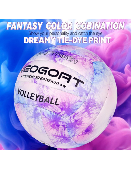 Balón de Voleibol de Playa NEOGOAT Morado Tamaño Oficial