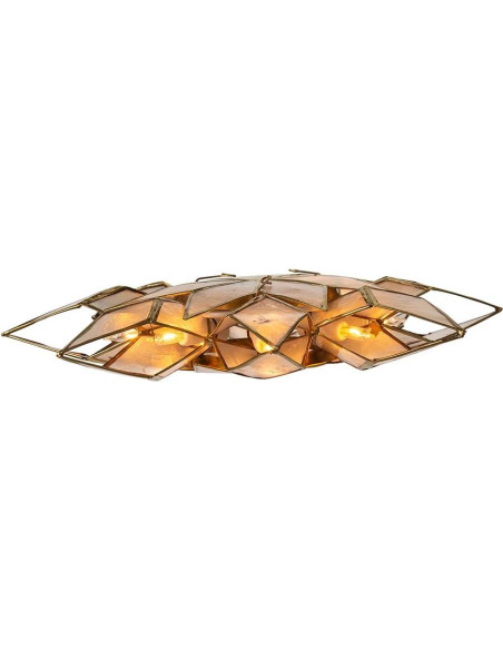 Adorno de Estrella de Capiz Kurt Adler 22.9 cm con 10 Luces